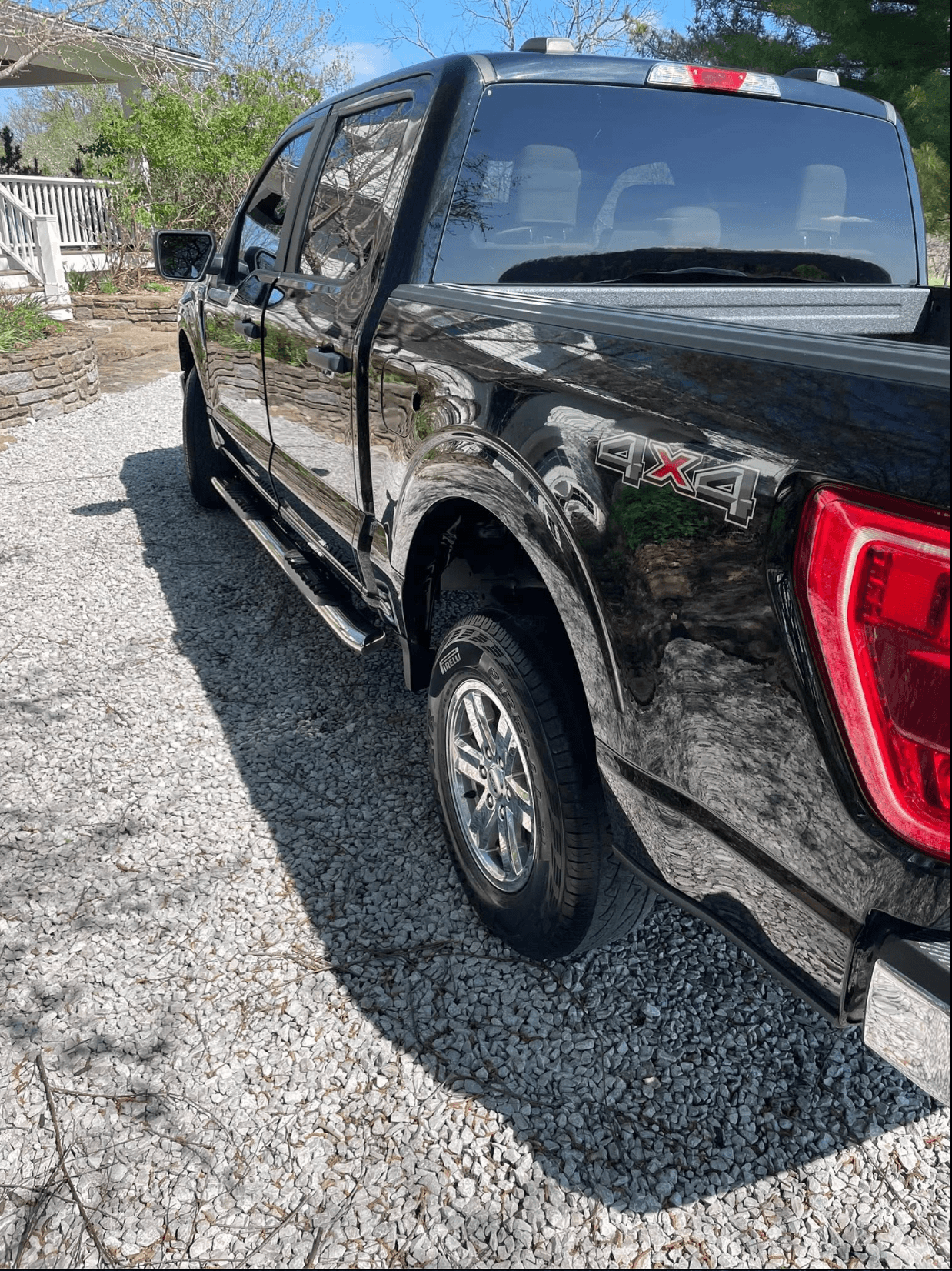 Black Ford F-150 exterior after a mobile detail in Overland Park, KS